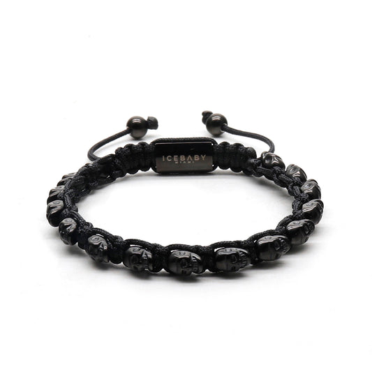 Bracelet Black on Black Skull