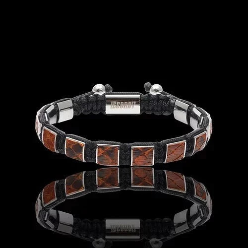 Bracelet Python Leather Genuin 100% ICEBABY MIAMI jewelry men's women's